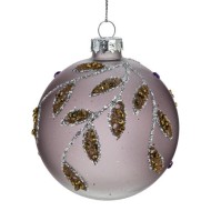 Украшение новогоднее "Шар", 8см, стекло 793893