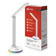Светильник настольный светодиодный ССО 16Б 12Вт 3000-6500К 600Лм RGB-подсветка диммер белый