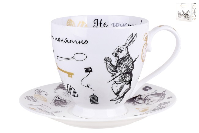 Пара чайная Безумное чаепитие АРТИ М 155470 круглая 440мл