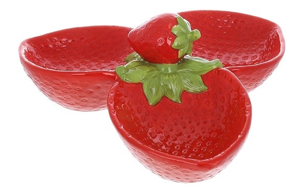 Менажница  "Клубника" 850-025 25см