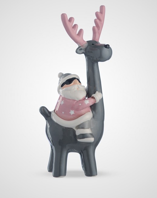 Олень с Санта Клаусом DC4401-2