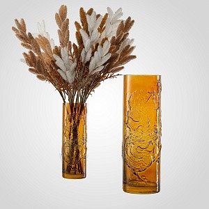 Золотистая ваза с символом года "Дракон" L1030жел