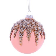 Украшение новогоднее "Шар", 8см, стекло 752556