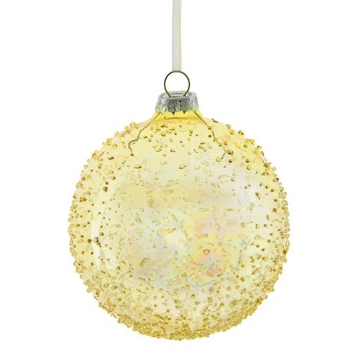 Украшение новогоднее "Шар", 10см,  стекло 754068