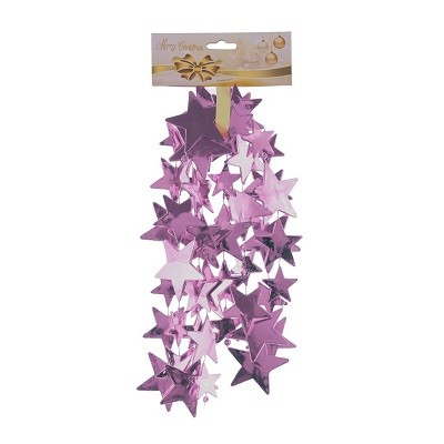 Украшение новогоднее "Бусы Звёзды", 1,8м 722828