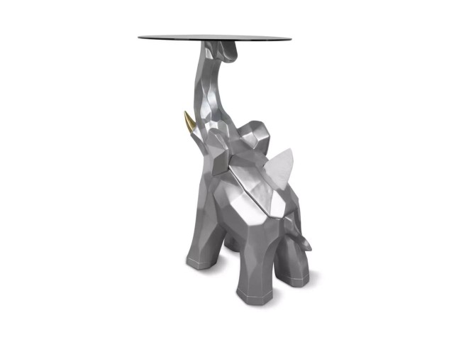 Журнальный столик, статуэтка - слон с подносом MY-D129 хром