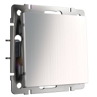 Выключатель одноклавишный глянцевый никель W1110002 Выключатель одноклавишный глянцевый никель W1110002