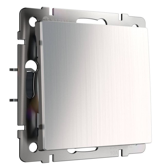 Выключатель одноклавишный глянцевый никель W1110002