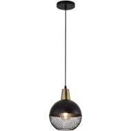 Светильник потолочный 03205-3.9-01 BK+COPPER