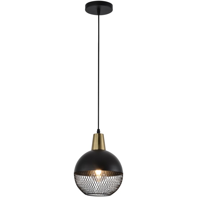 Светильник потолочный 03205-3.9-01 BK+COPPER