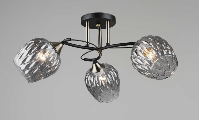 Люстра 1717/3 BK+AB