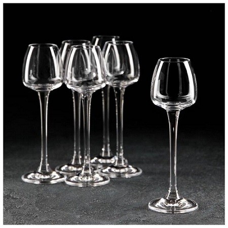 Рюмка для ликера "ANSER", 70 мл (набор 6шт) БСС0046