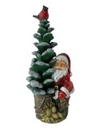 Дед мороз около елки НФ353 Н-32см,L-15см,В-9см
