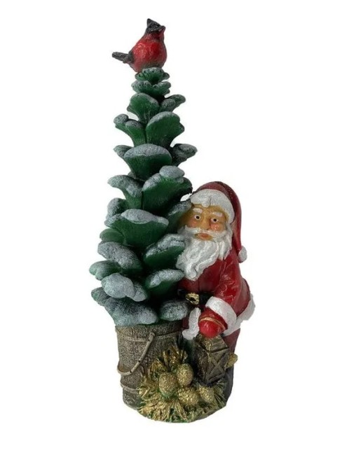 Дед мороз около елки НФ353 Н-32см,L-15см,В-9см