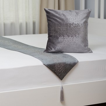 Скатерть-раннер Anaheim 380615 беж,сер,сир,роз,фиол,бир,чер,син,зел,ткань,33х210 см