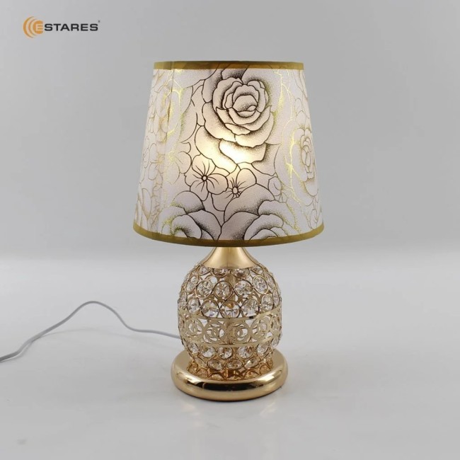Настольная лампа ZAR R 1xE27-200x340-GOLD/CRYSTAL-220-IP20