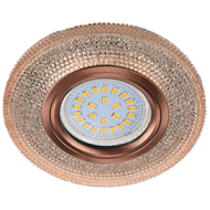 Точечный светильник LD7069 MR16 Круг "Модерн" подсветка 4K св.золот/медь. FL16PMEFB