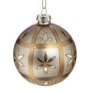 Украшение новогоднее "Шар", 8см, стекло 793036
