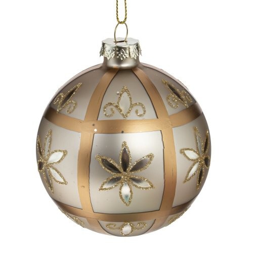Украшение новогоднее "Шар", 8см, стекло 793036