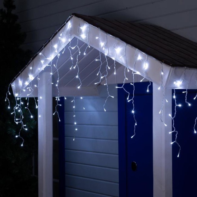 Гирлянда "Бахрома", 3*0,6м, 160 LED, белый 187276