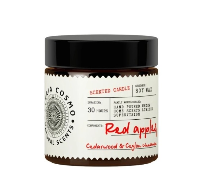 Яблочный пирог корица и кедр Ароматическая свеча в стекле 88 г,ETC0211