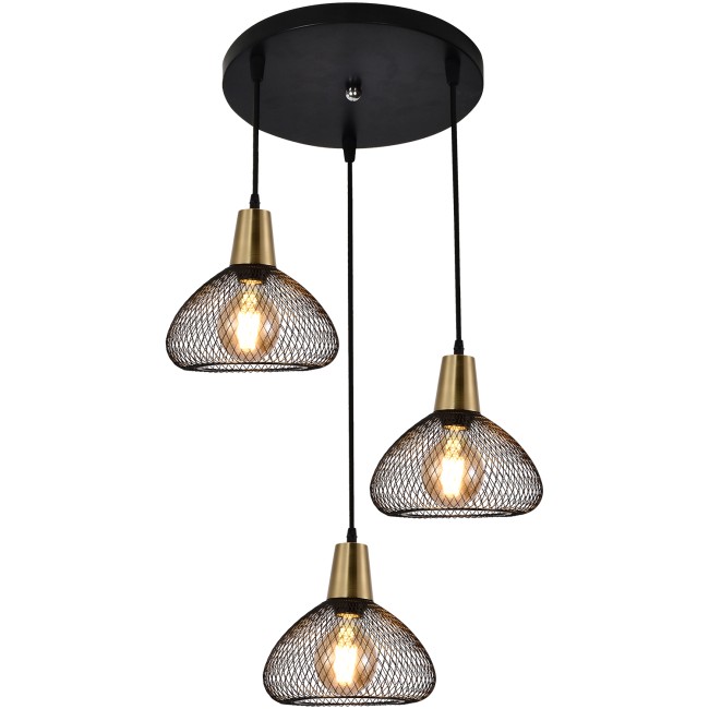 Светильник потолочный 03204-3.9-03 BK+COPPER