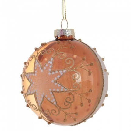 Украшение новогоднее "Шар", 8см, стекло 791307