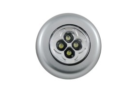 Светильник накладной на батарейках СТАРТ PL-4Led C1 серебро