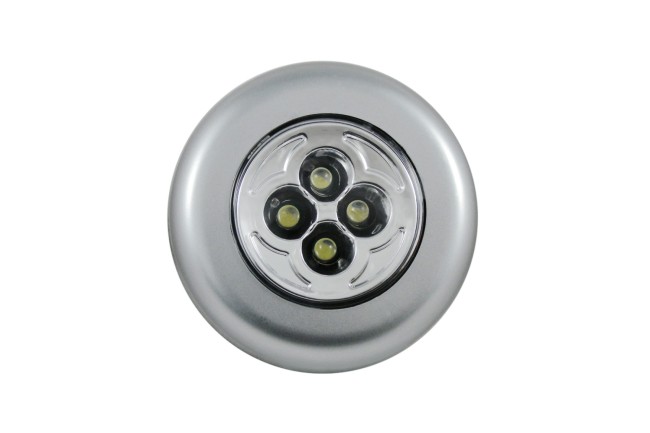 Светильник накладной на батарейках СТАРТ PL-4Led C1 серебро