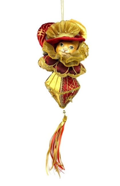 Подвесная фигурка «Кот-шут»  (красный) 250-183