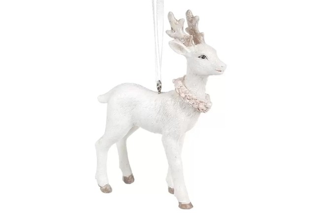 Фигурки подв. «Олень в розовом венке» 707-189