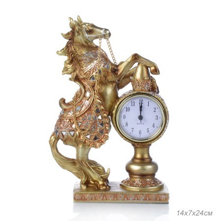 Часы статуэтка Лошадь 24 см / 28157-4 /683322