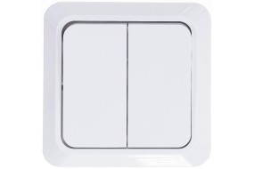 Выключатель Олимп УНИВЕРСАЛ 2-кл белый О0023