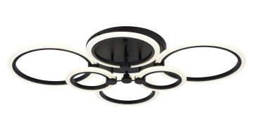 Люстра 3009/6 BK 132W 3000K-6500K