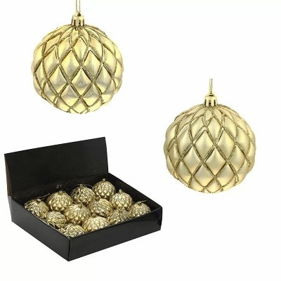 Украшение новогоднее Шар "Золотая сетка", 10см 744599