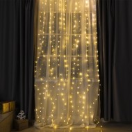 Гирлянда "Занавес", 2,8*3м, 300 LED, т.белый 6074030