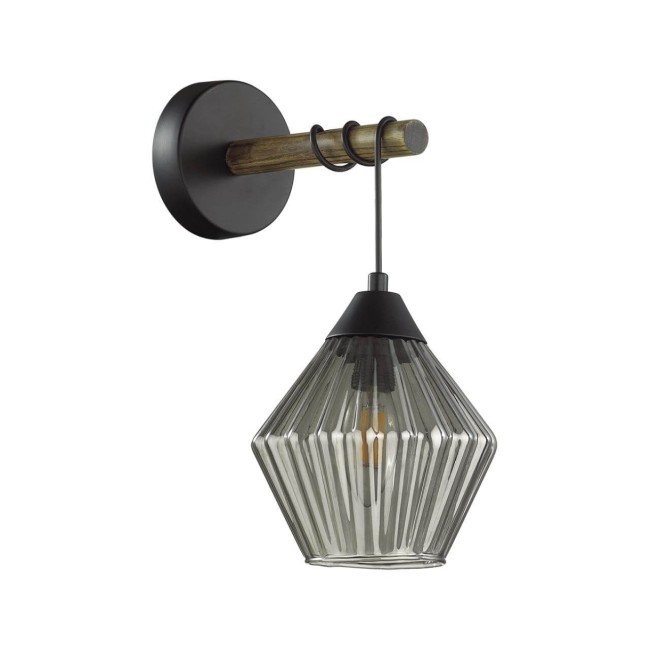 Бра 4564/1W COUNTY LN22 188 черный, дерево E27 1*60W 220V JUSTINE Бра 4564/1W COUNTY LN22 188 черный, дерево E27 1*60W 220V JUSTINE