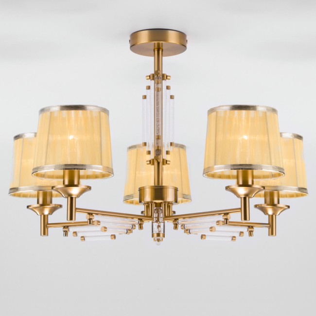 Светильник подвесной ЕС 60081/5 золотая бронза