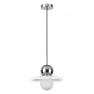 Подвес 5014/1A MODERN ODL23 295 хром/белый/белый матовый металл/стекло G9 LED 5W HATTY