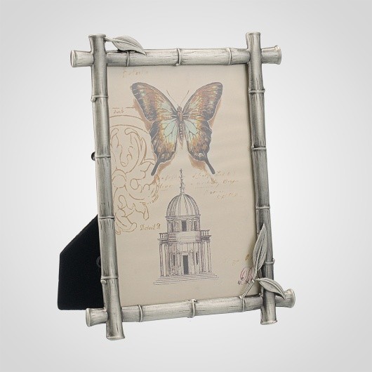 Фоторамка рамка для фото 13.8*18.1*1.5 (4*6) см металлическая бамбуковая текстура 00145