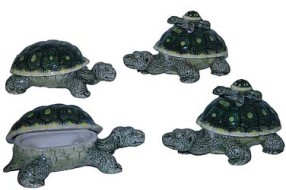 Шкатулка Черепахи зеленые 8,5 см K511