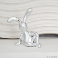 Фигурка Кролик 6 см / S-6889 / серебро 733690