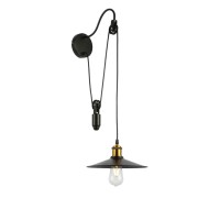 Светильник настенный SLE120501-01 Черный/Черный E27 1*60W