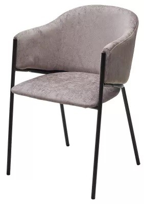 Стул ДИЛЛ, цвет RAIN 11 капучино, велюр / черный каркас (от 2-х штук) 688М05709