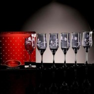 Набор 6 бокалов, 200 мл "Изящная ветвь дымка" 2 GD160