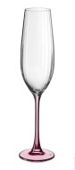 Рюмка для шампанского "COLUMBA OPTIC", 260 мл; розовая ножка (набор 2 шт) БСС0497