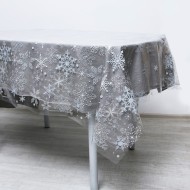 Скатерть «С Новым годом», снежинки, 130х200 см 4994617