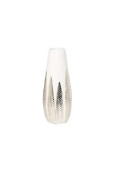 Ваза белая с декором 18H2840S-19 d10,7*28см