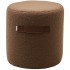 Пуф для гостиной HARTA NINI-02 Тауп, teddy /TKS-03 темно-коричневый,экокожа 629M04979