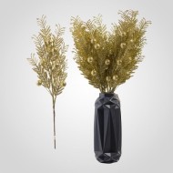 Декоративная ветка с шариками золотистая 0505-2зол